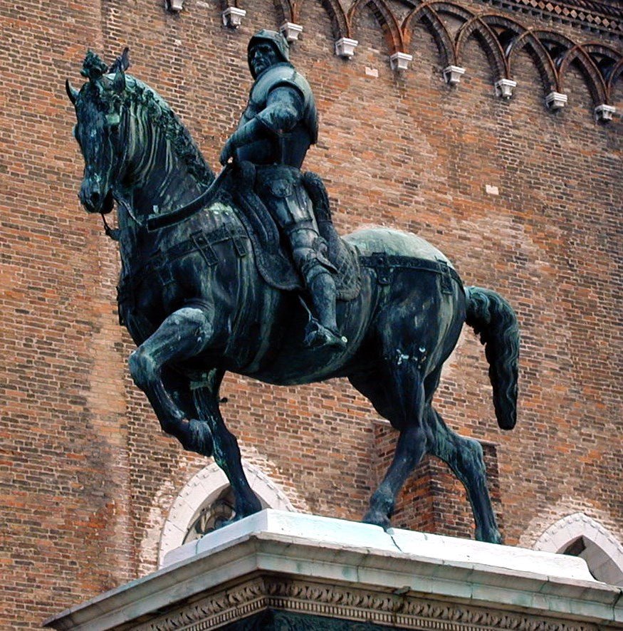 Bartolomeo Colleoni, vintage artwork by Andrea del Verrocchio, A3 (16x12") Poster Print