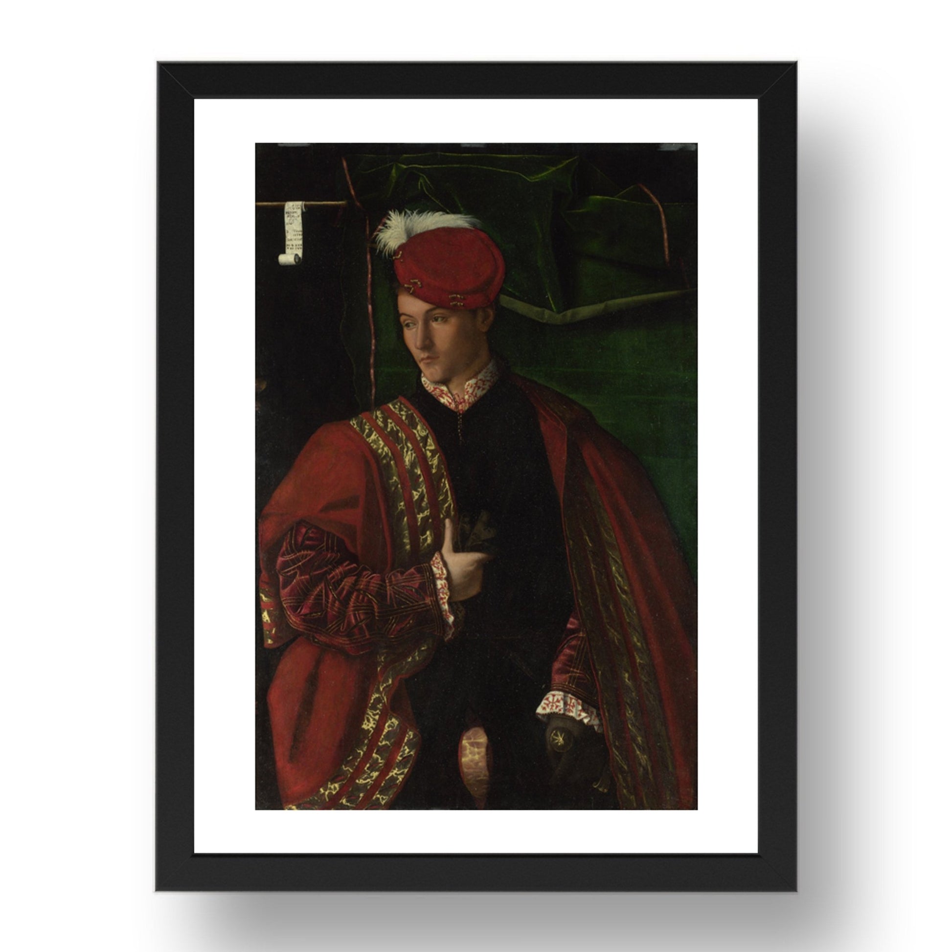 Bartolomeo Veneto: Lodovico Martinengo, Poster in 17x13"(A3) Frame