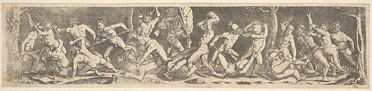 Battle for the Banner  early 16th cent-Barthel Beham , vintage art, A3 (16x12") Poster Print