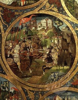 Battle of Mailberg by Hans Part, vintage art, modern poster print