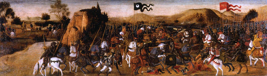 Battle of Pydna, vintage artwork by Andrea del Verrocchio, A3 (16x12") Poster Print