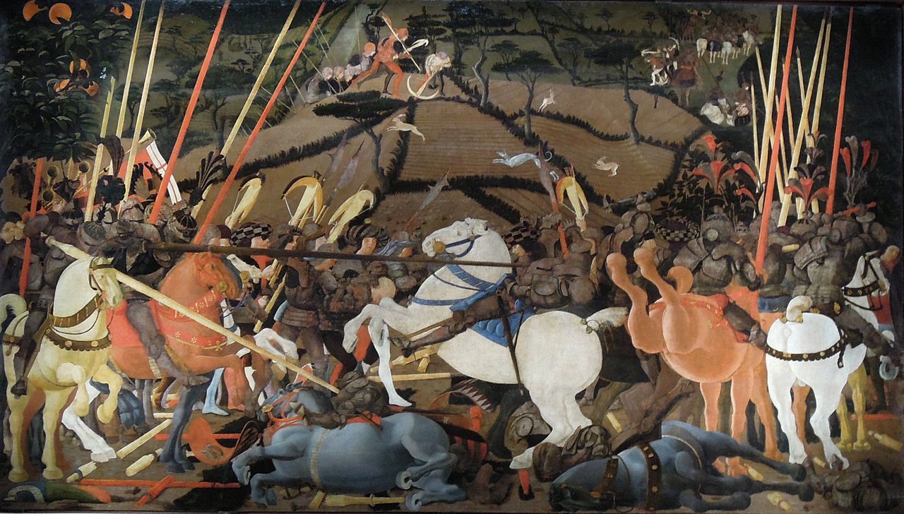 Battle of San Romano, vintage artwork by Paolo Uccello, A3 (16x12") Poster Print