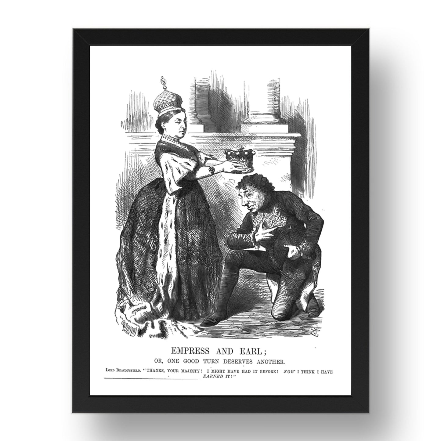 Beaconsfield, vintage historic poster in 17x13"(A3) Frame