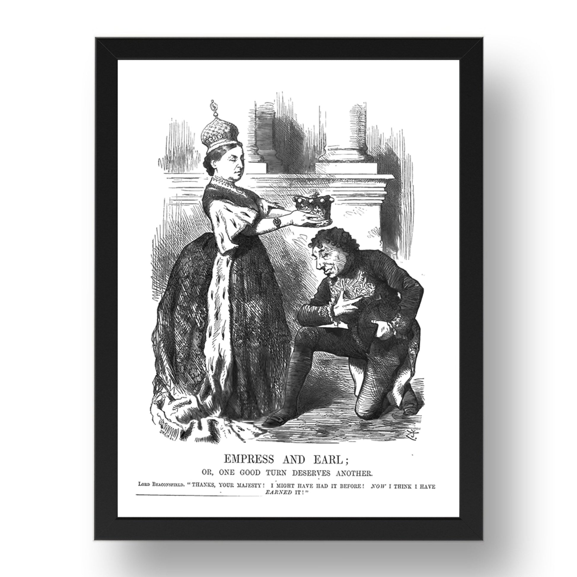 Beaconsfield, vintage historic poster in 17x13"(A3) Frame