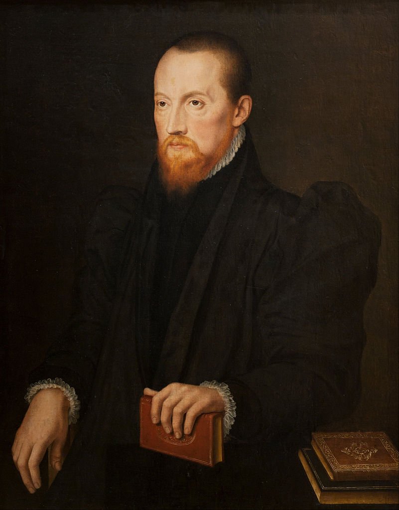 Bearded, Red-headed Man, Seated, vintage artwork by Pieter Pourbus, A3 (16x12") Poster Print