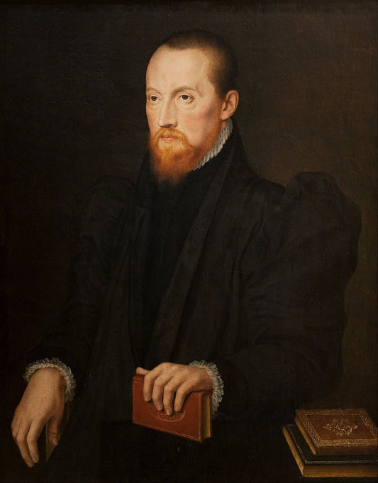 Bearded, Red-headed Man, Seated, vintage artwork by Pieter Pourbus, A3 (16x12") Poster Print