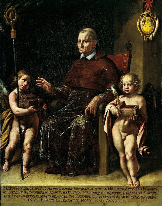 Beato Giovanni Tavelli da Tossignano, vintage artwork by Tanzio da Varallo, 12x8" (A4) Poster