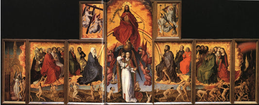 Beaune Altarpiece, vintage artwork by Rogier van der Weyden, A3 (16x12") Poster Print
