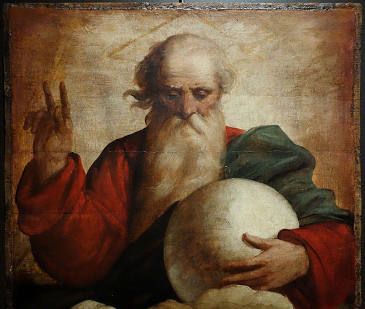 Benediction of God the Father, vintage artwork by Luca Cambiaso, A3 (16x12") Poster Print