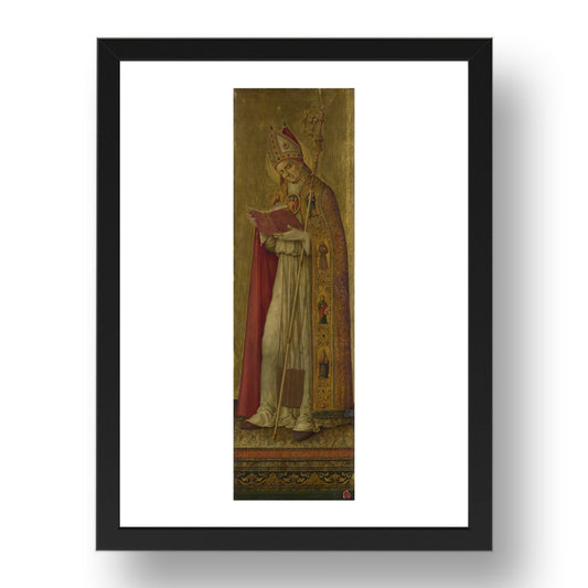 Benvenuto di Giovanni: Saint Nicholas, Poster in 17x13"(A3) Frame