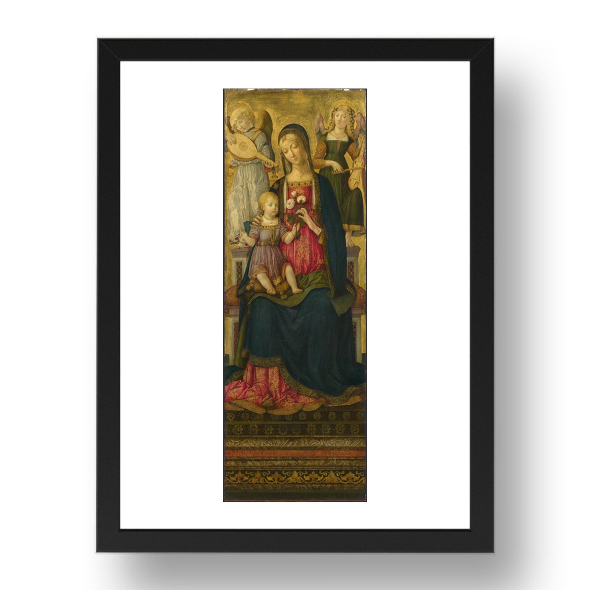 Benvenuto di Giovanni: The Virgin and Child (1), Poster in 17x13"(A3) Frame