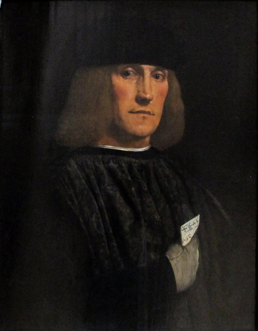 Bernado di Salla, vintage artwork by Attributed to Giovanni Francesco Caroto, A3 (16x12") Poster Print