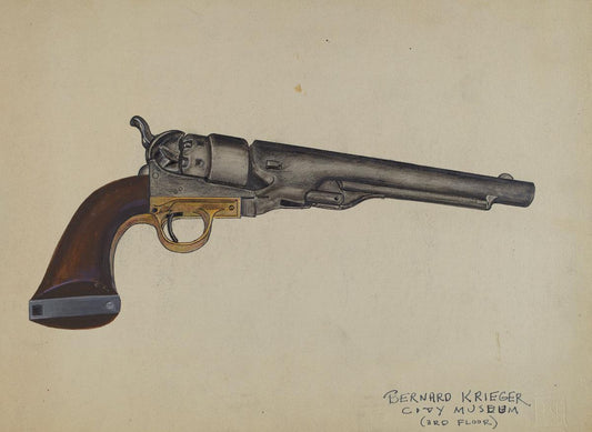 Bernard Krieger:Colt Revolver,16x12"(A3) Poster