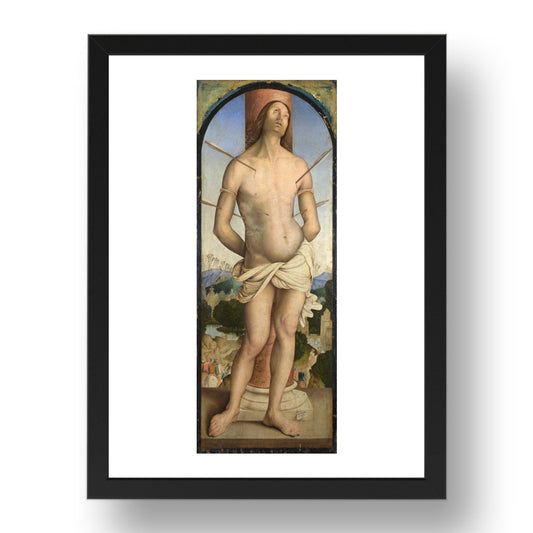 Bernardino Zaganelli: Saint Sebastian, Poster in 17x13"(A3) Frame