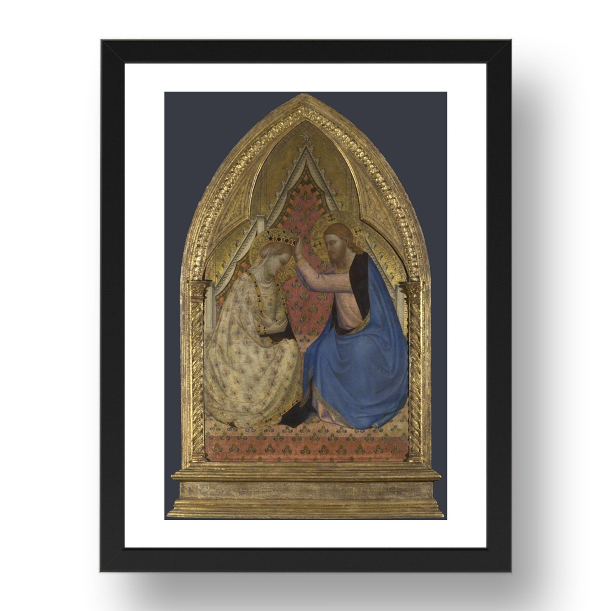 Bernardo Daddi: The Coronation of the Virgin, Poster in 17x13"(A3) Frame