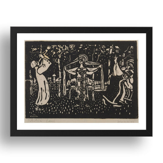  BIRCHES by Wassily Kandinsky, 17x13" Frame