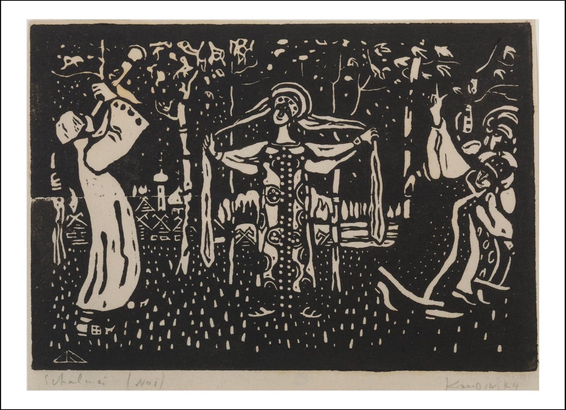 BIRCHES by Wassily Kandinsky, 23x16"( A2 size ) Poster Print