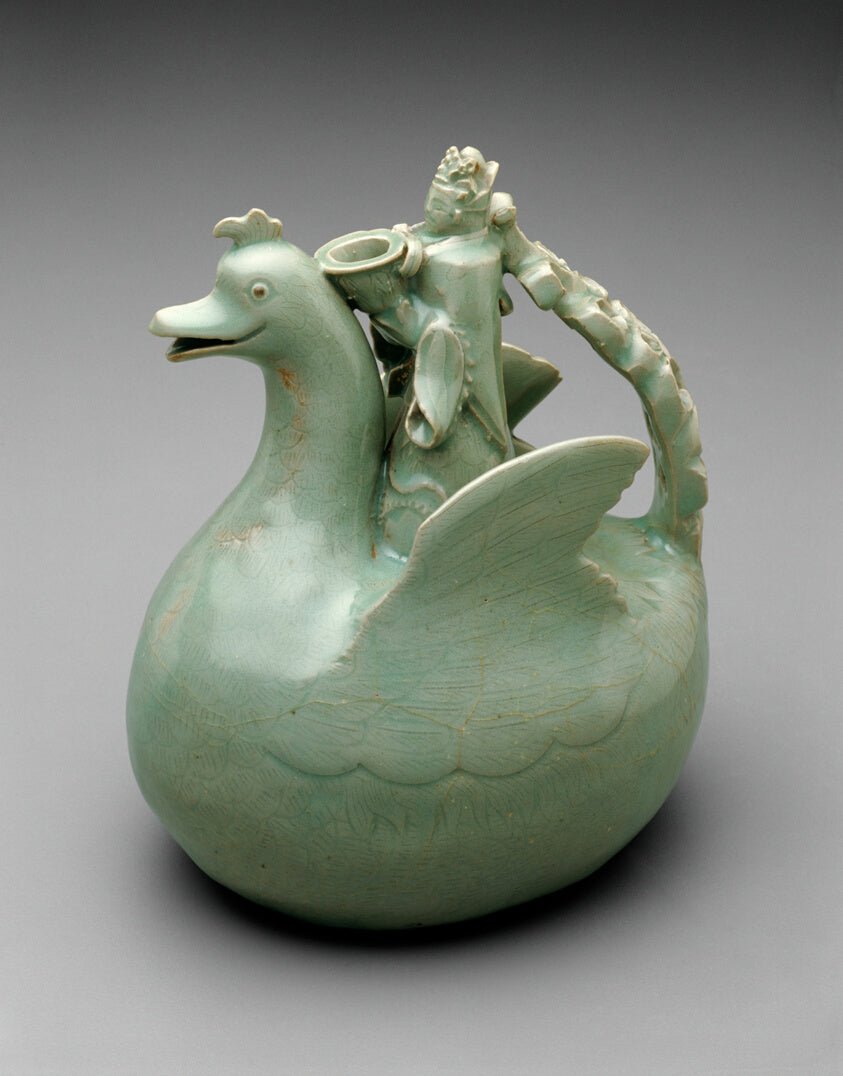 Bird Shaped Ewer with Crowned Rider Holding a Bowl by  Korea, 23x16"( A2 size) Poster Print