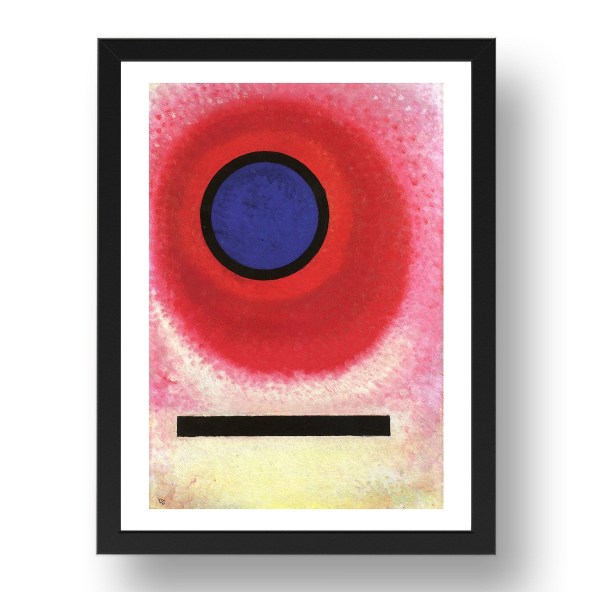 Blue Circle II 1925 by Wassily Kandinsky, 17x13" Frame