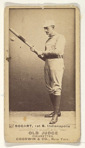 :Bogart 1st Base Indianapolis from the Old Judge series for-16x12"(A3) Poster