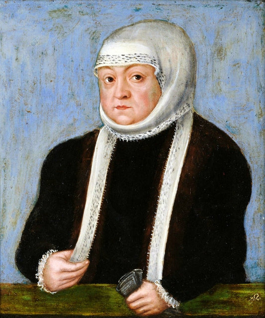 Bona Sforza, vintage artwork by Lucas Cranach the Younger, A3 (16x12") Poster Print