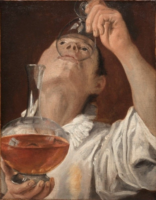 Boy Drinking, vintage artwork by Annibale Carracci, A3 (16x12") Poster Print