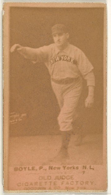 Boyle Pitcher New York from the Old Judge series for Old Ju-16x12"(A3) Poster