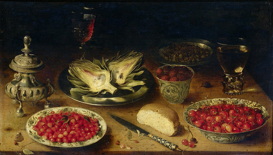 Breakfast Still-life, vintage artwork by Osias Beert, A3 (16x12") Poster Print