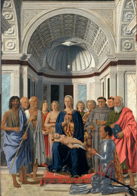 Brera Madonna by Piero della Francesca, vintage art, modern poster print