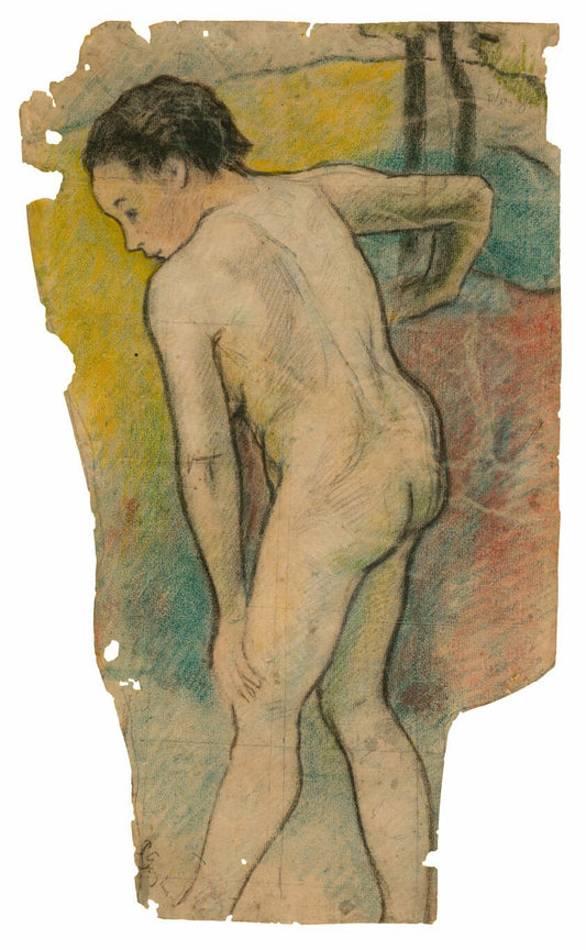 Breton Bather by  Paul Gauguin, 23x16"( A2 size) Poster Print