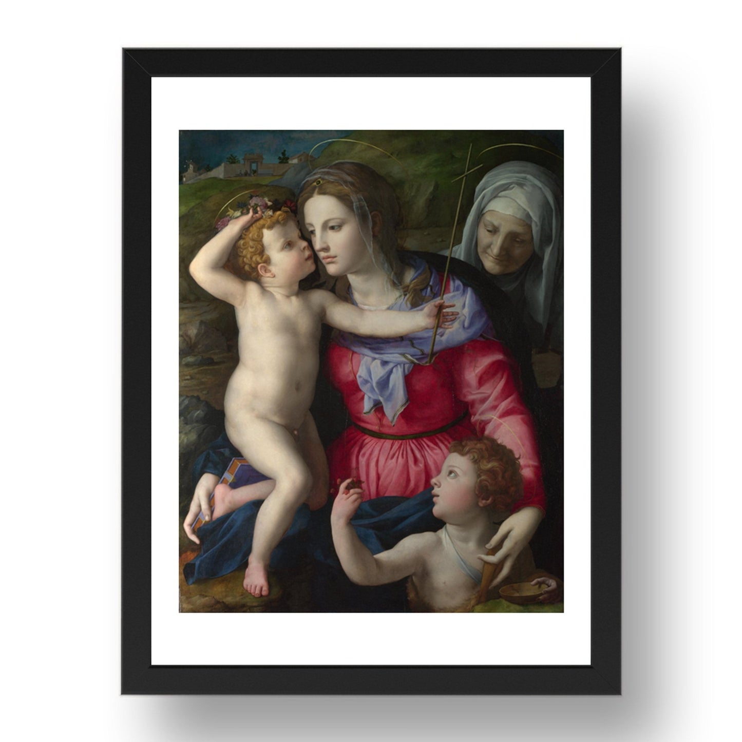 Bronzino: The Madonna and Child with Saints, Poster in 17x13"(A3) Frame