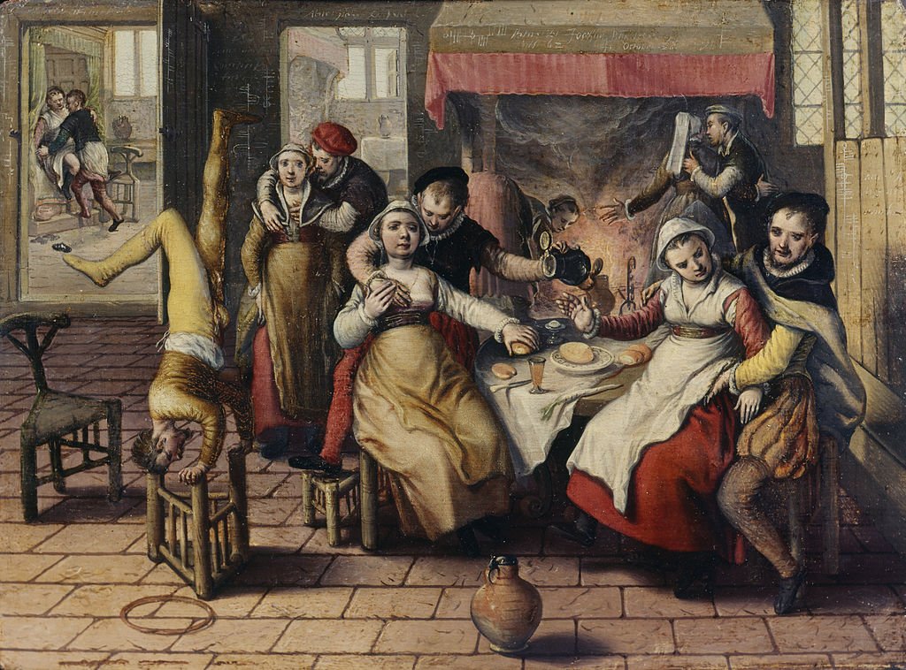 Brothel, vintage artwork by Joachim Beuckelaer, A3 (16x12") Poster Print