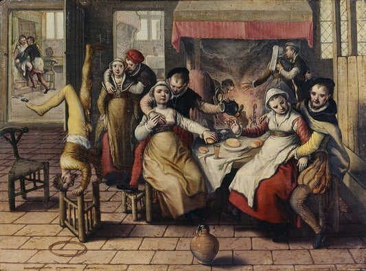 Brothel, vintage artwork by Joachim Beuckelaer, A3 (16x12") Poster Print