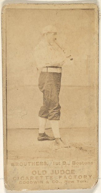 :Brouthers 1st Base Boston from the Old Judge series for Old-16x12"(A3) Poster