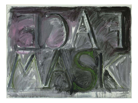 Bruce Nauman - Face Mask, 16x12" (A3) Poster Print