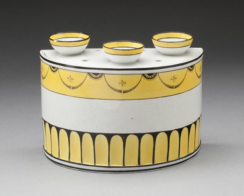 Bulb Pot with Cover (one of a pair) by  England, 23x16"( A2 size) Poster Print