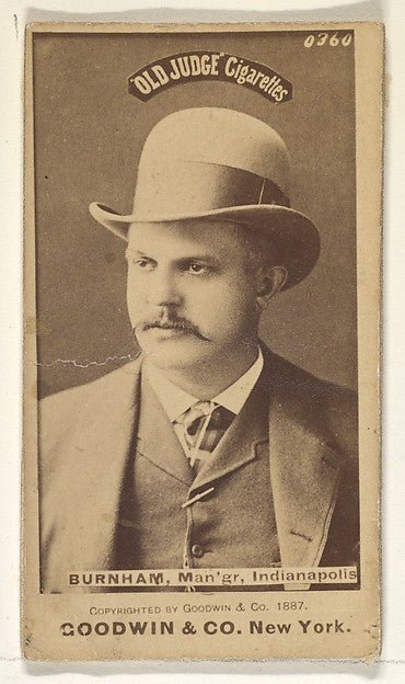 :Burnham Manager Indianapolis from the Old Judge series for-16x12"(A3) Poster