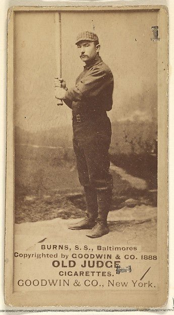 :Burns Shortstop Baltimore Orioles from the Old Judge series-16x12"(A3) Poster