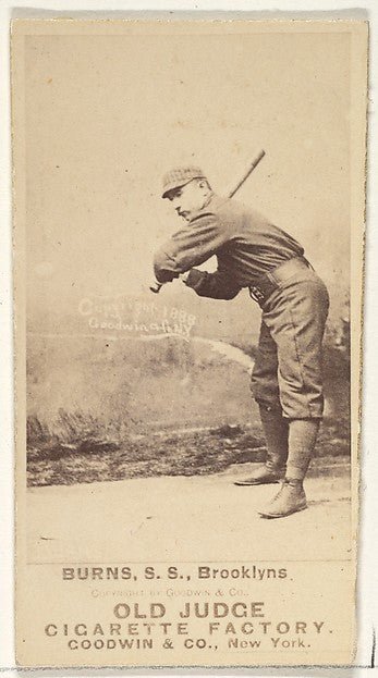 :Burns Shortstop Brooklyn from the Old Judge series for Old-16x12"(A3) Poster