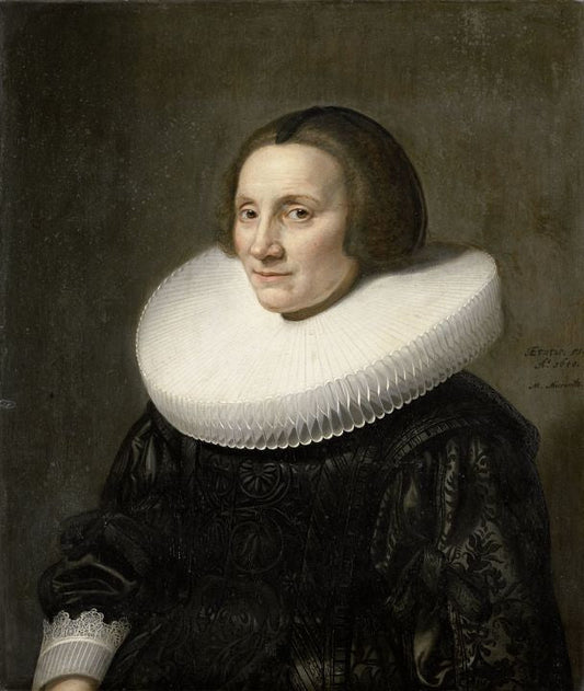 Caecilia van Beresteyn, vintage artwork by Michiel Jansz. van Mierevelt, A3 (16x12") Poster Print