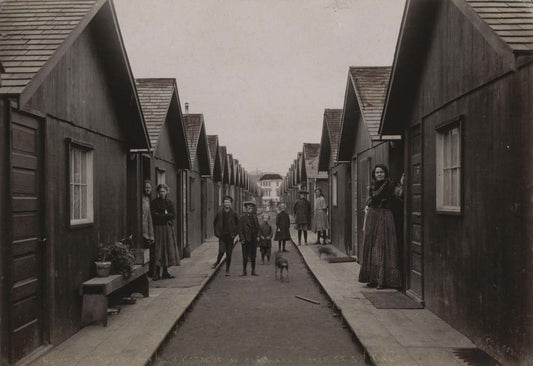 Cal Osbon - San Francisco After the Earthquake, vintage historic photograph, modern poster print