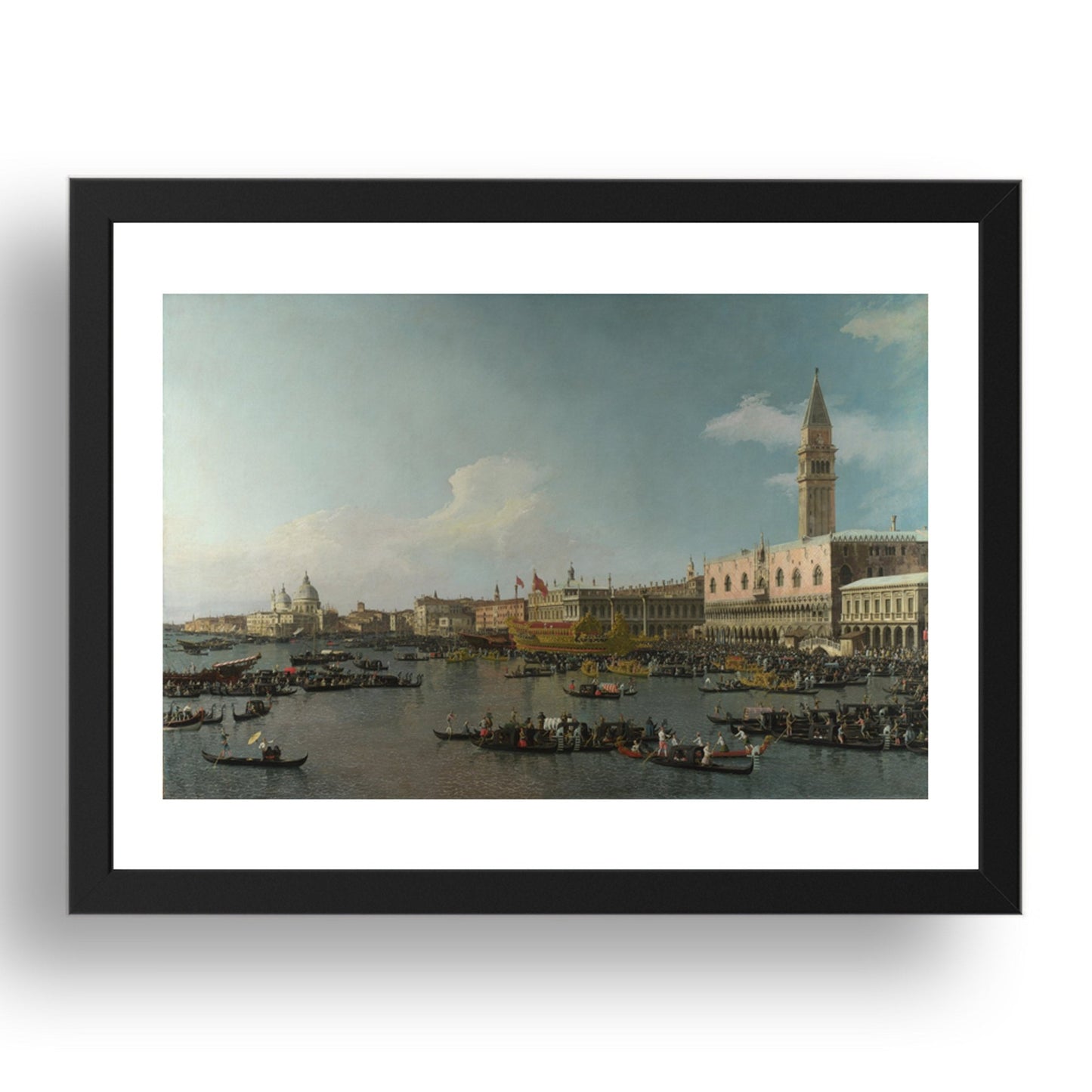 Canaletto: Venice: The Basin of San Marco on Ascension Day, Poster in 17x13"(A3) Frame