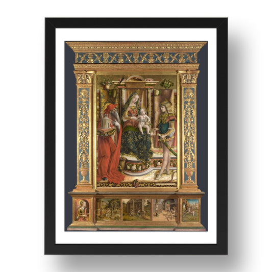 Carlo Crivelli: Altarpiece from S. Francesco dei Zoccolanti, Matelica, Poster in 17x13"(A3) Frame