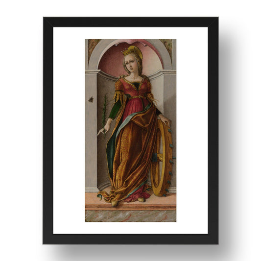 Carlo Crivelli: Saint Catherine of Alexandria, Poster in 17x13"(A3) Frame