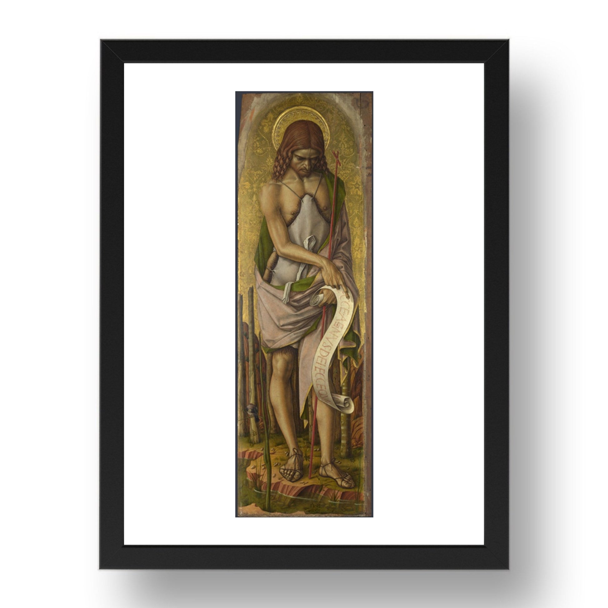 Carlo Crivelli: Saint John the Baptist, Poster in 17x13"(A3) Frame