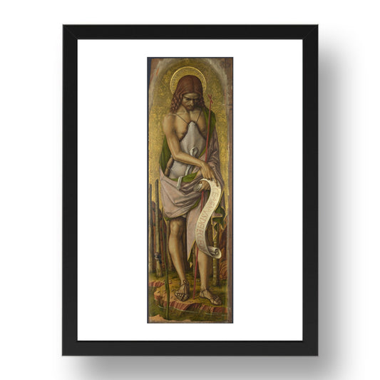 Carlo Crivelli: Saint John the Baptist, Poster in 17x13"(A3) Frame