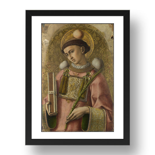 Carlo Crivelli: Saint Stephen, Poster in 17x13"(A3) Frame