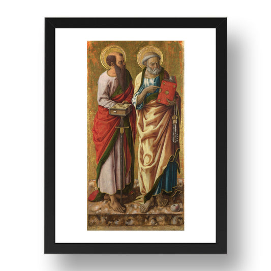 Carlo Crivelli: Saints Peter and Paul, Poster in 17x13"(A3) Frame