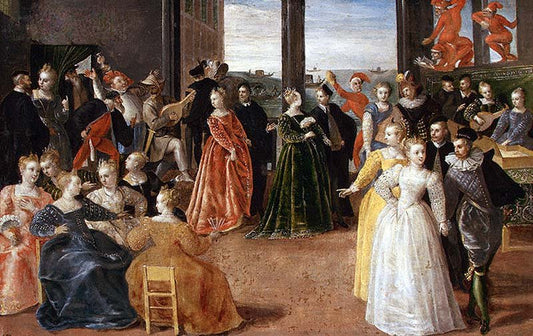 Carnival in Venice, vintage artwork by Hieronymus Francken I, A3 (16x12") Poster Print