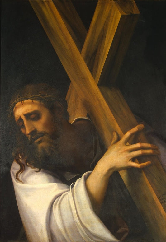 Carrying of the Cross, vintage artwork by Sebastiano del Piombo, A3 (16x12") Poster Print